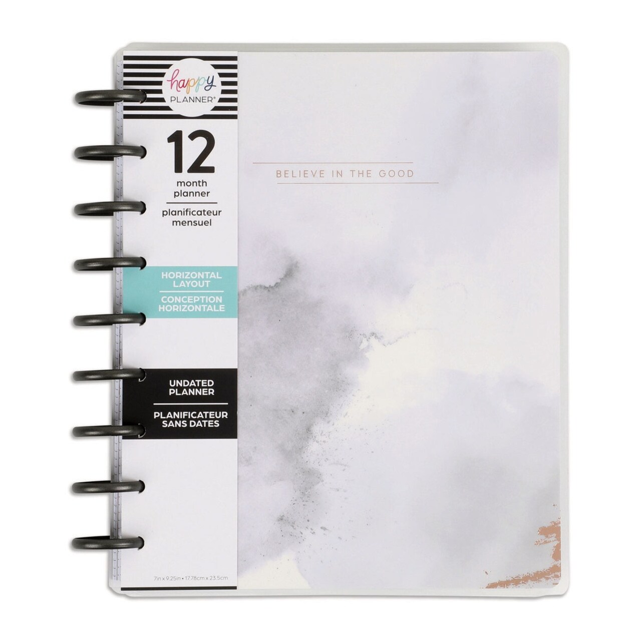 Happy Planner 12-Month Undated Classic Planner-Soft Watercolor